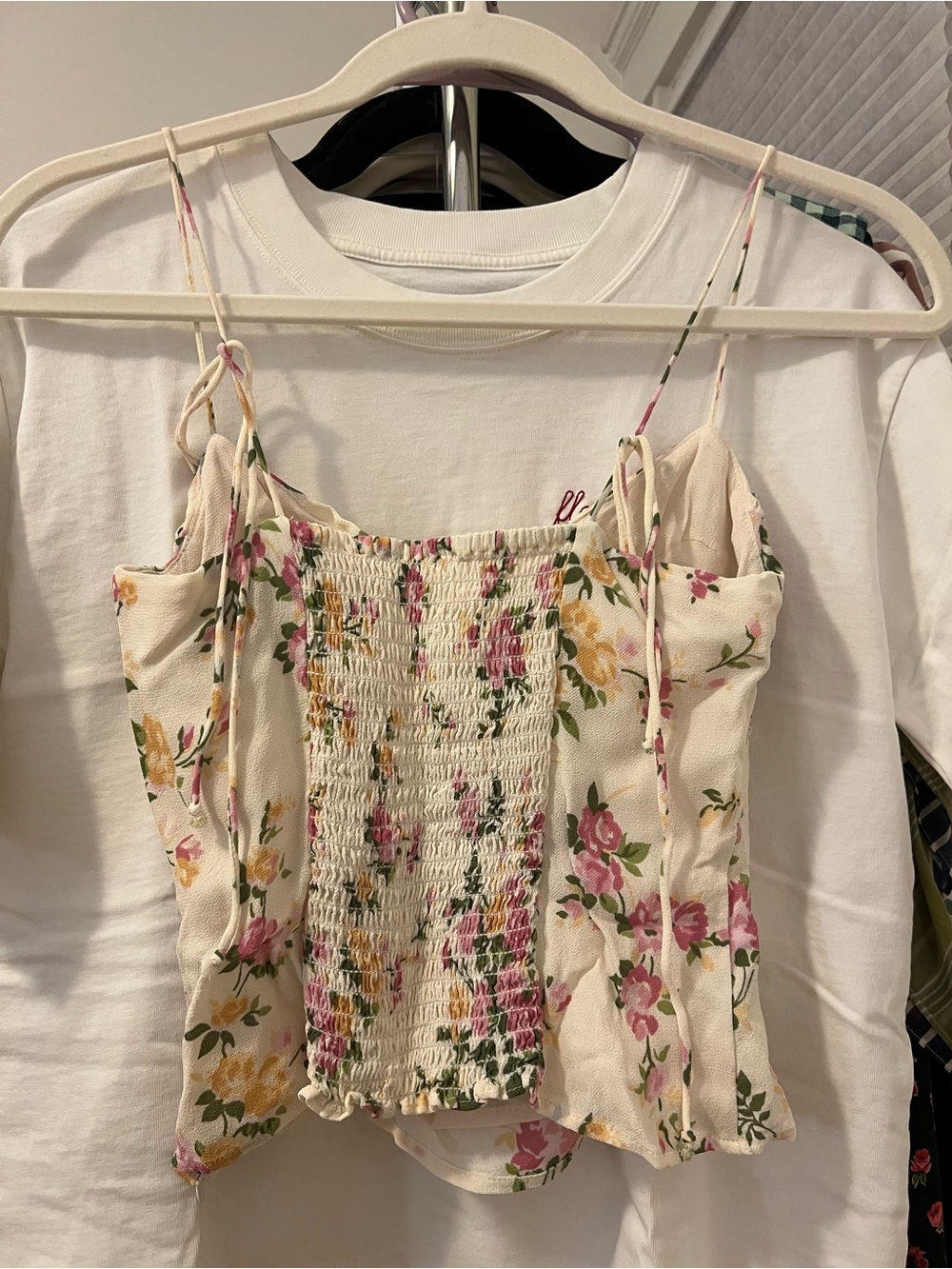 Reformation Pixie Tank Top in Color Posy Size 2 - Picture 2 of 5